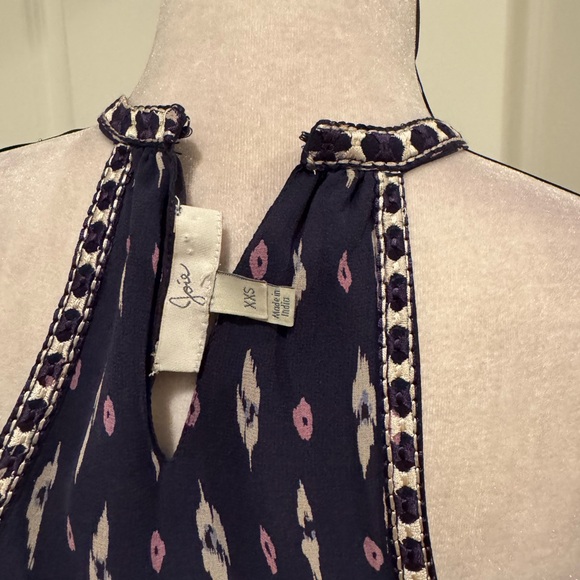 Joie Maryanna Tiered Silk Navy Maxi Dress - Picture 9 of 10